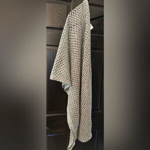 H&M Sparkle Knit Scarf in Gray with Sequins